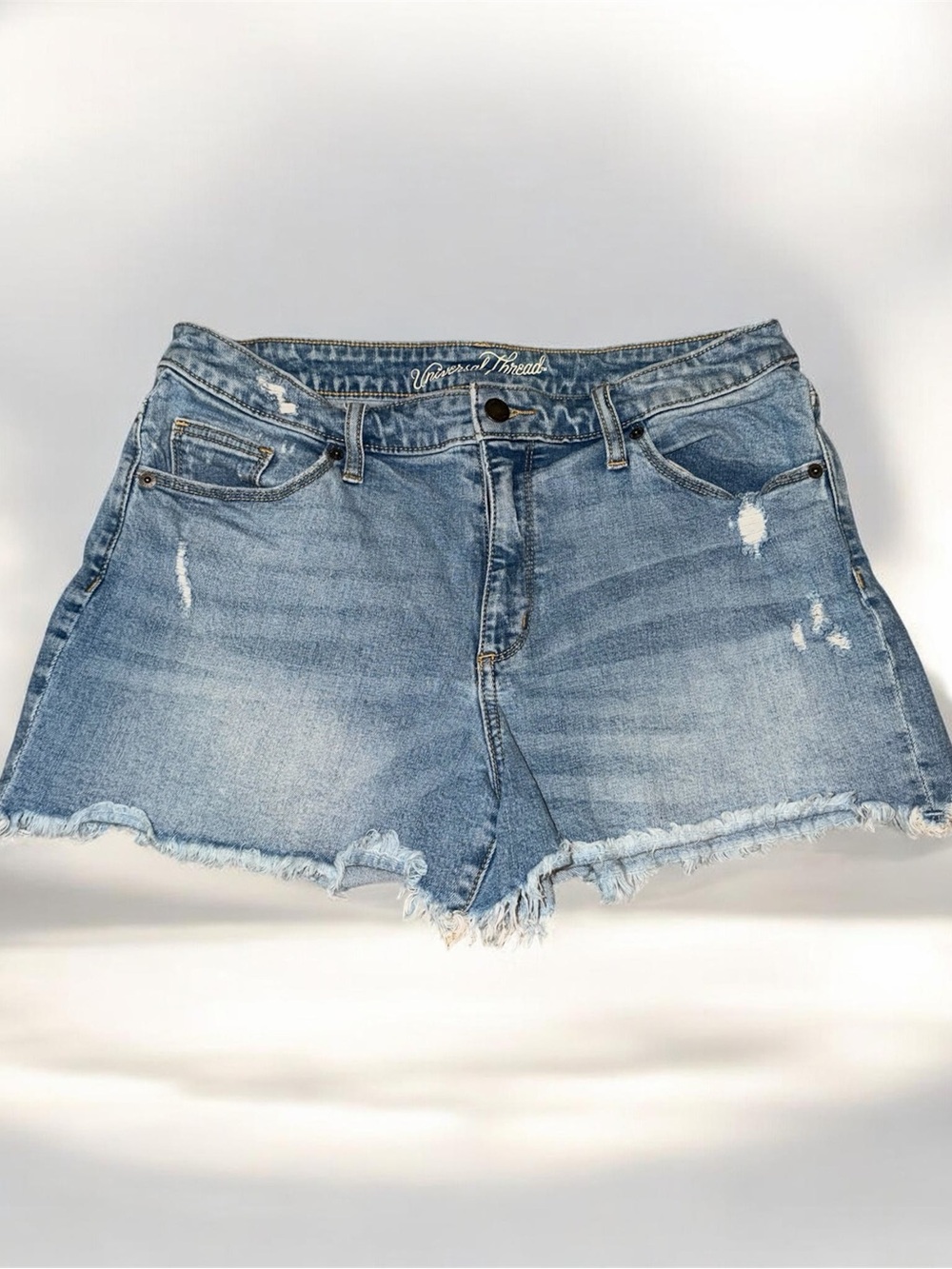 Universal Thread Light Blue Distressed Denim Cutoff Shorts